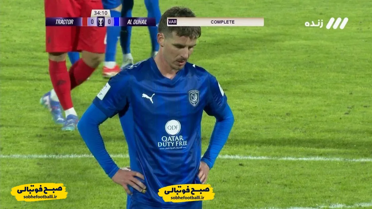 گل اول الدحیل به تراکتور (بوریگاد)