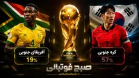 پیش‌بینی هوش مصنوعی از بازی آفریقای جنوبی و کره جنوبی در جام جهانی ۲۰۲۶
