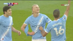 تصاویر عجیب از ورزشگاه اتحاد؛ پیراهن تکه&zwnj;تکه شده هالند در تقابل با مدافعان آرسنال!