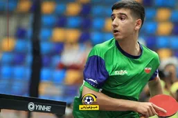 درخشش پینگ پنگ باز ۱۶ ساله ایرانی در مسابقات قهرمانی آسیا