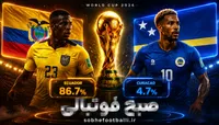 پیش‌بینی بازی اکوادور و کوراسائو در جام جهانی ۲۰۲۶؛ آخرین فرصت برای زنده ماندن در گروه E