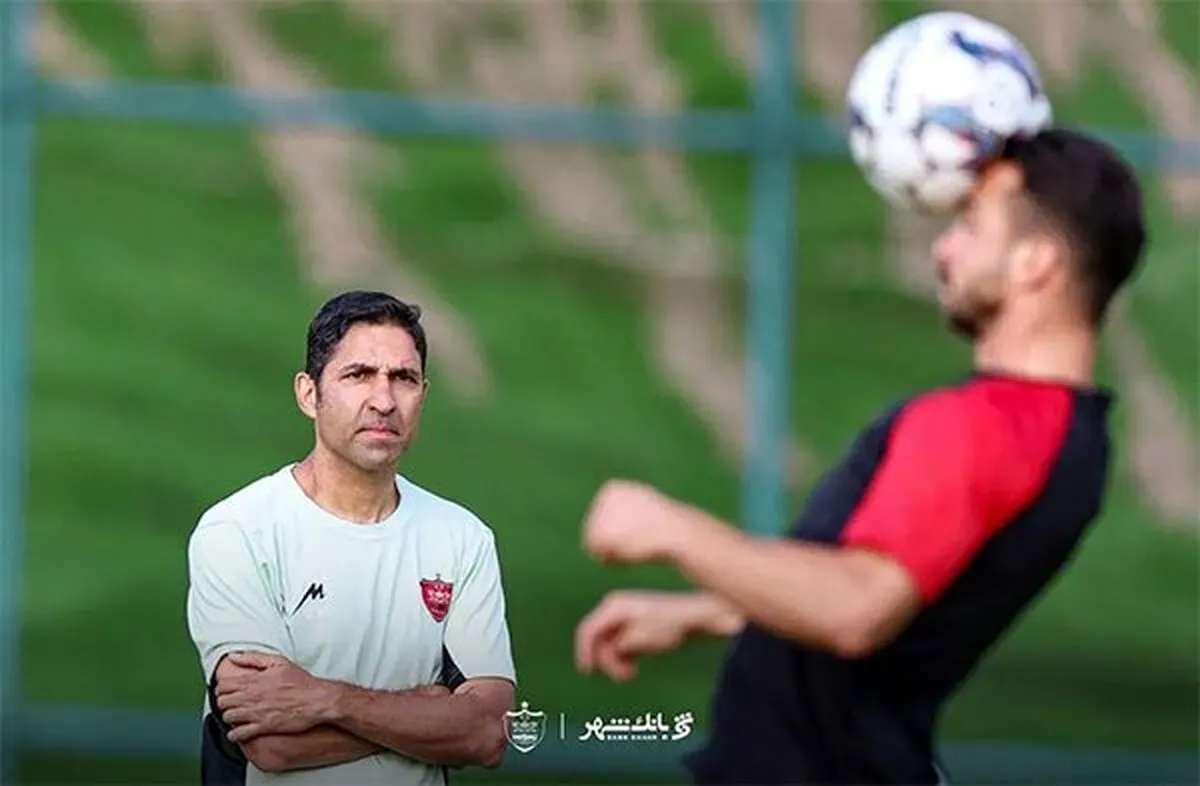 ابتکار جالب هاشمیان برای تمرینات پرسپولیس