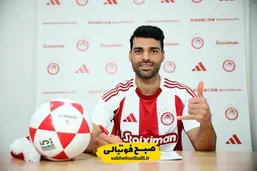 گل زیبای طارمی؛گل دوم المپیاکوس به بایرلورکوزن توسط مهدی طارمی