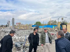  بازدید میرشاد ماجدی از ورزشگاه های تخریب شده در پی جنگ