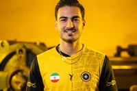 گل اول سپاهان مقابل گل گهر توسط کسری طاهری