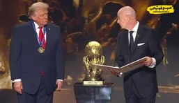 خوش خدمتی اینفانتینو برای ترامپ: جایزه صلح فیفا به رئیس&zwnj;جمهور آمریکا + فیلم