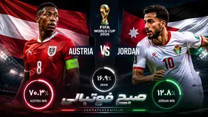 پیش&zwnj;بینی هوش مصنوعی از بازی اتریش و اردن در جام جهانی ۲۰۲۶؛ مأموریت شاگردان رانگنیک برای شروعی مطمئن