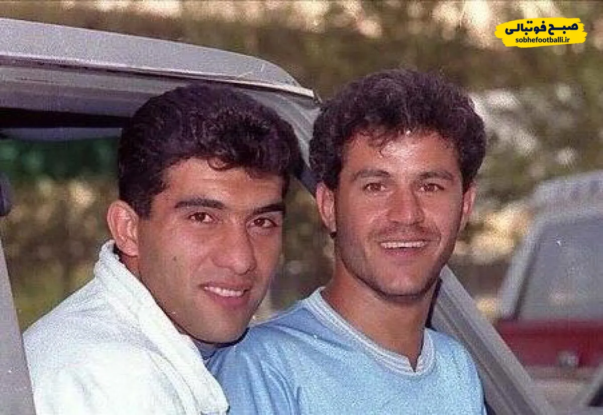 عکس یادگاری فرشاد پیوس، اصغر مدیرروستا با بلیزر مشهور عابدزاده 