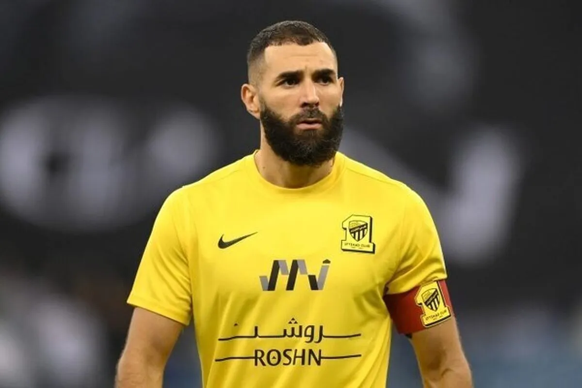 گلزنی کریم بنزما در دیدار امشب الاتحاد مقابل الاهلی
