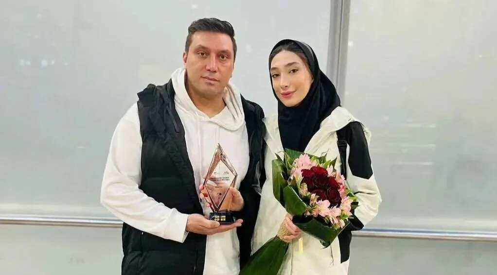 مبینا نعمت زاده و پدرش