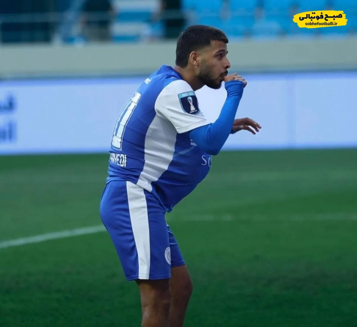فیلم شادی گل معنادار مهدی قایدی؛ ستاره النصر امارات پدر شد؟!