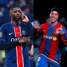 تصویر خبر رونالدینیو: عثمان دمبله شبیه من است!