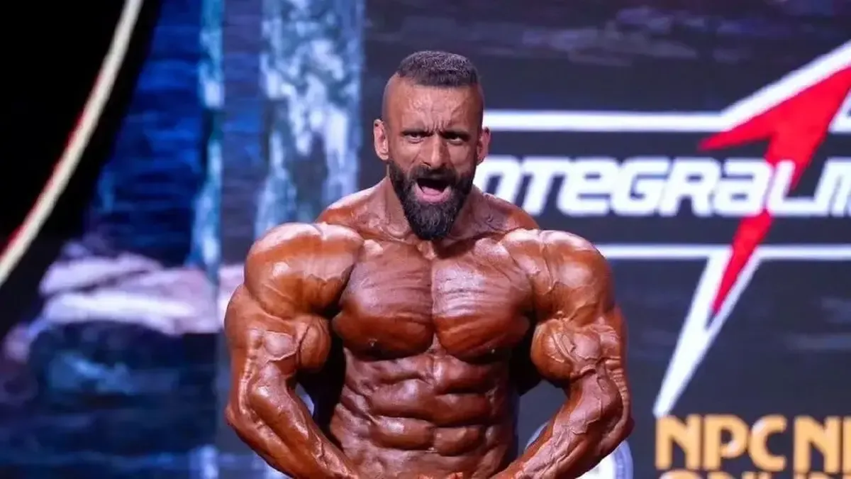 سلام نظامی هادی چوپان در فینال مسترالمپیا