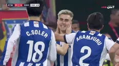 شادی آندر بارنتزا پس از باز کردن دروازه اتلتیکو مادرید در ثانیه ۴۰ بازی لالیگا اسپانیا