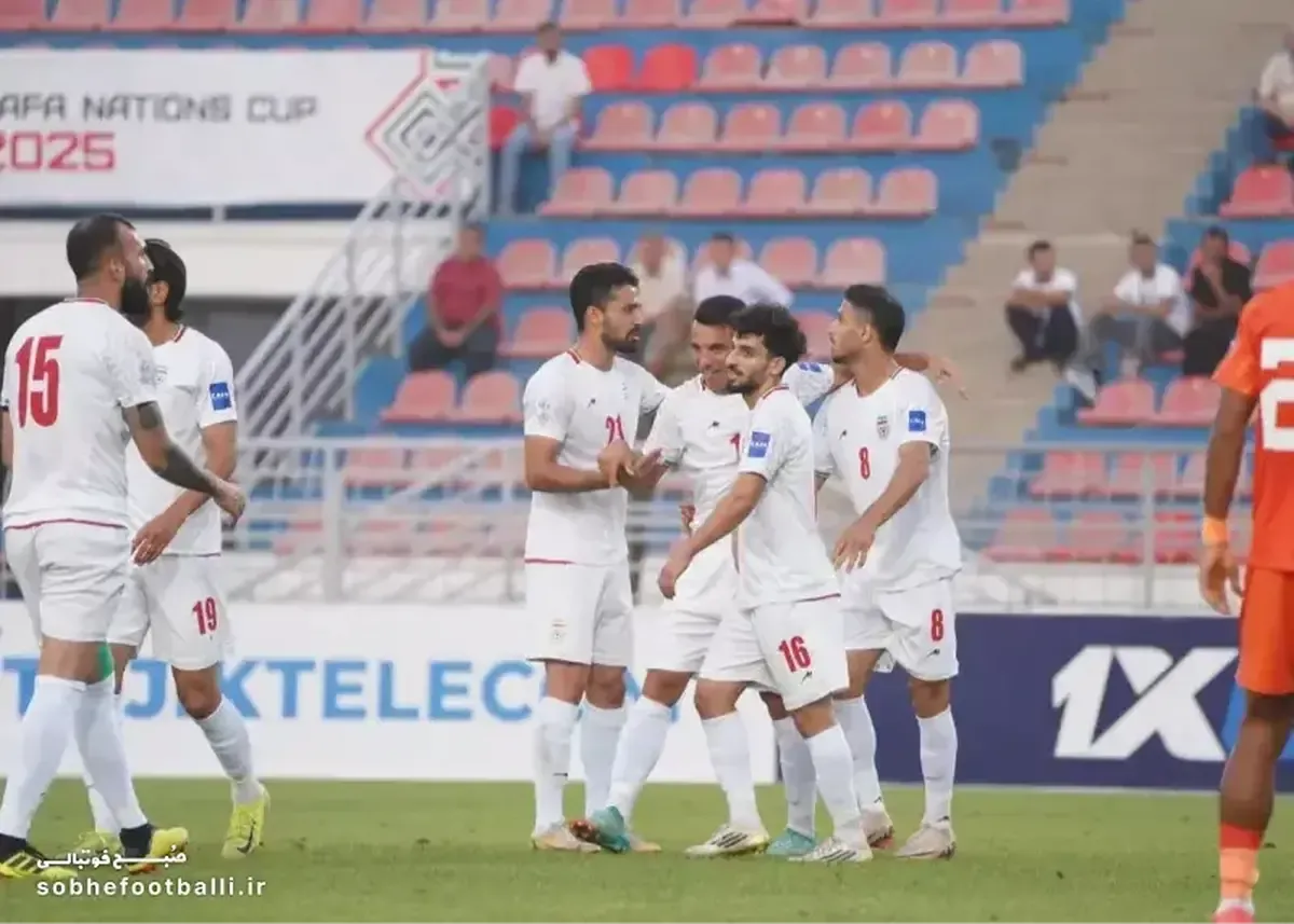 جدول گروه ایران در تورنمت کافا | ۱۱ شهریور ۱۴۰۴