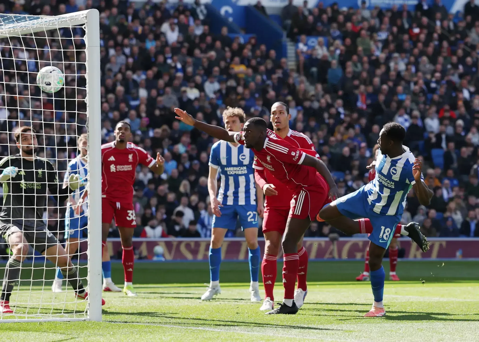 بازی لیورپول و برایتون