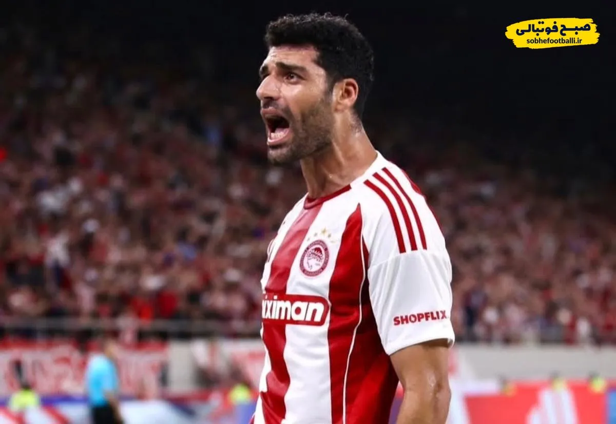 گل دوم المپیاکوس به رئال مادرید توسط مهدی طارمی