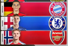 ارزشمندترین هافبک&zwnj;های هجومی فوتبال جهان در سال ۲۰۲۵؛ فقط دو نفر بالاتر از ویرتس