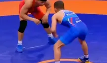 محمد ولی زاده طلایی شد +فیلم کامل کشتی