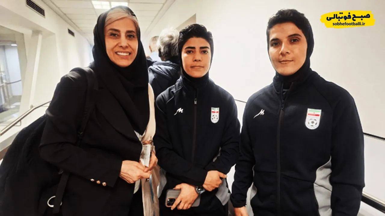  مونا حمودی و زهرا سربالی دو عضو تیم ملی فوتبال ایران