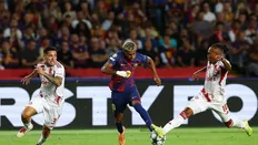 تصویر خبر جشنوارهٔ گل آبی&zwnj;اناری&zwnj;ها؛ بارسلونا در شب تحقیر المپیاکوس، با نتیجهٔ ۶-۱ پیروز شد