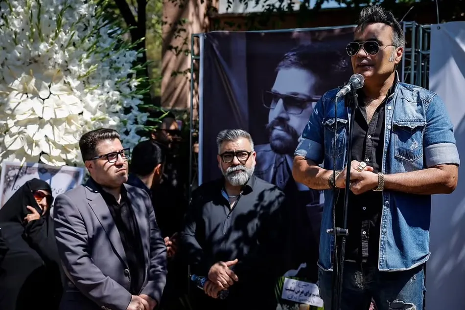 مراسم چهلم حمید هیراد