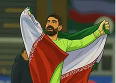 تصویر خبر صعود ایران به جام جهانی به سبک انیمه ژاپنی