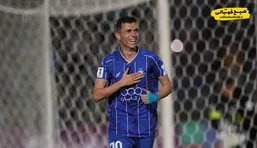 ویدئو گل اول استقلال به الحسین توسط آسانی؛ چیپ دیدنی یاسر آسانی