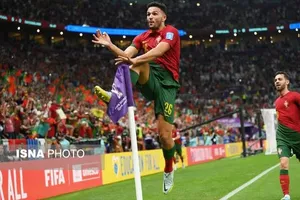 گل دوم پرتغال به نروژ توسط گونچالو راموس