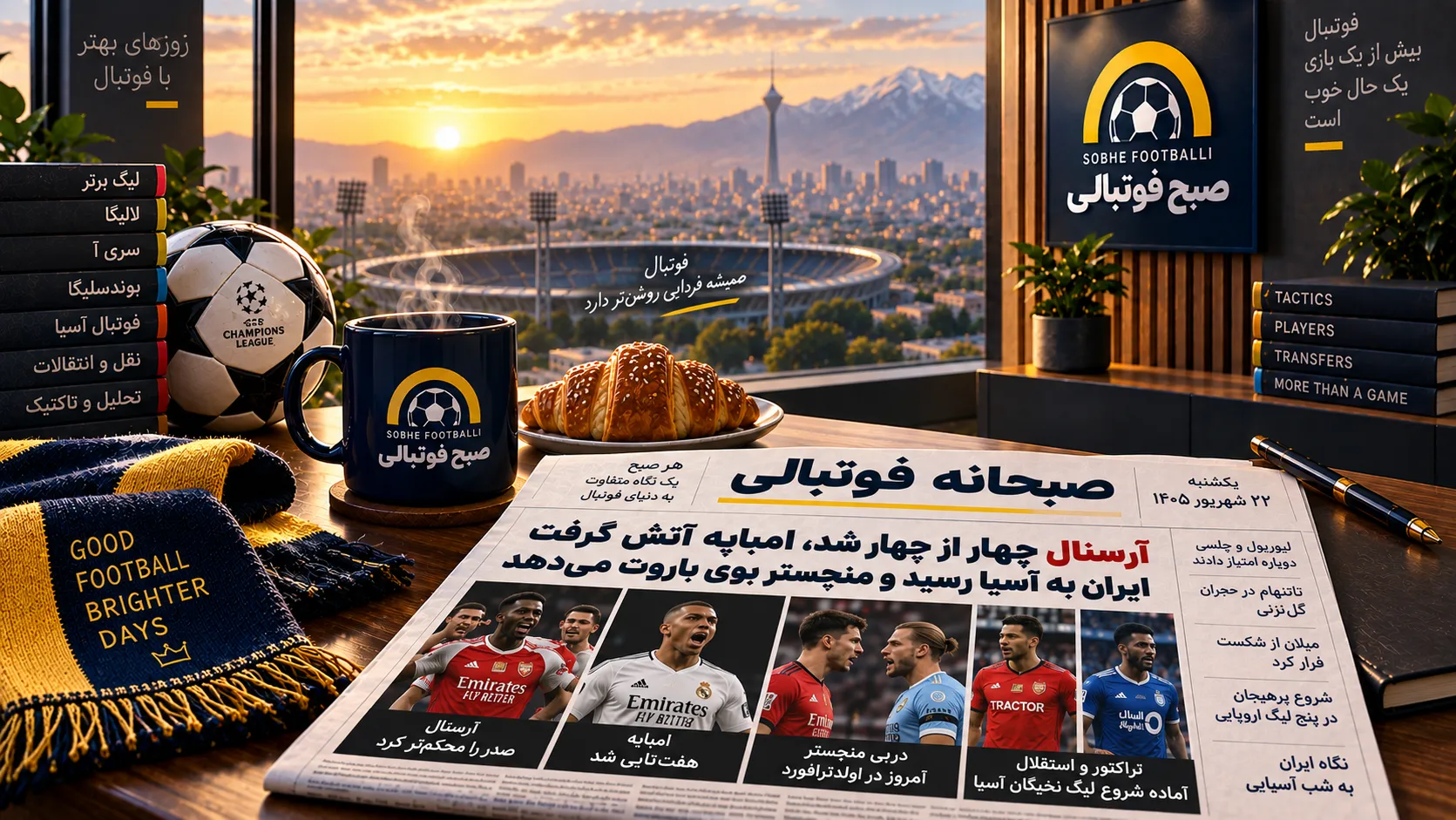 صبحانه فوتبالی ۲۲ شهریور ۱۴۰۵