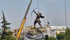 مجسمه آرش کمانگیر رونمایی شد