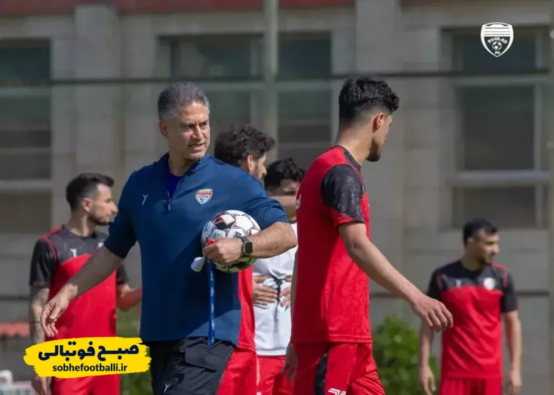 حمید مطهری در تمرین فولاد