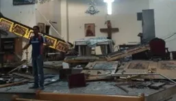 انفجار انتحاری در داخل کلیسایی در دمشق