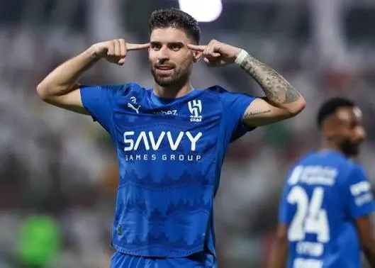 گل اول الهلال مقابل الغرافه توسط روبن نوس