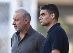 پیمان حدادی مدیرعامل پرسپولیس و مهدی تاج