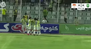 گل اول خیبر به فولاد توسط مرادی