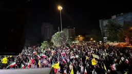 عکس: تجمع در میدان فلسطین علیه یاوه&zwnj;گویی ترامپ