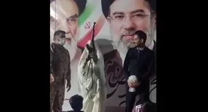 (ویدئو) شلیک هوایی عروس خانم در تجمع شبانه