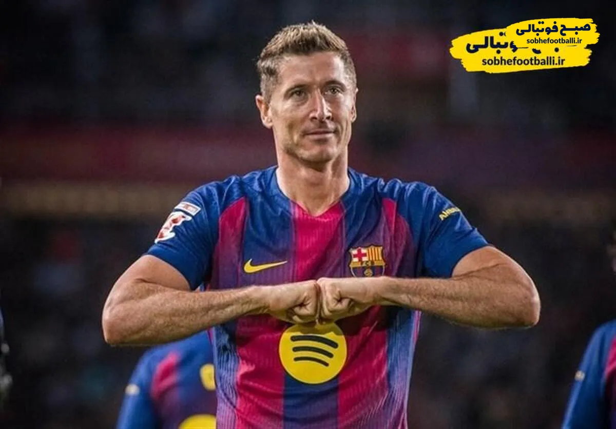 لواندوفسکی ماندنی است؟ دیدار دو ساعته مدیر برنامه&zwnj;ها با لاپورتا