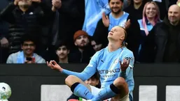 عکس دیدنی از پرواز هالند در دیدار با آرسنال خبرساز شد