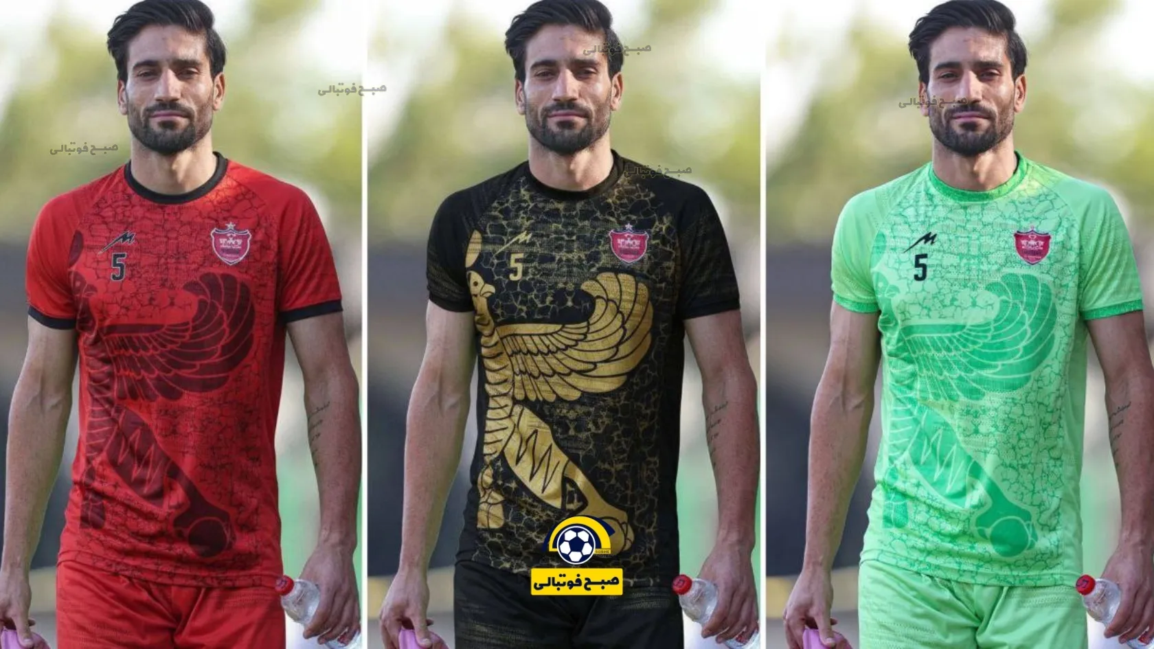 کیت تمرینی پرسپولیس با الهام از شاهباز هخامنشی؛ جذاب&zwnj;تر از لباس اصلی؟