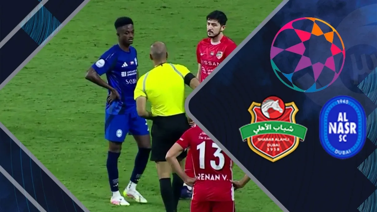 خلاصه بازی النصر دبی ۱ - شباب الاهلی ۱