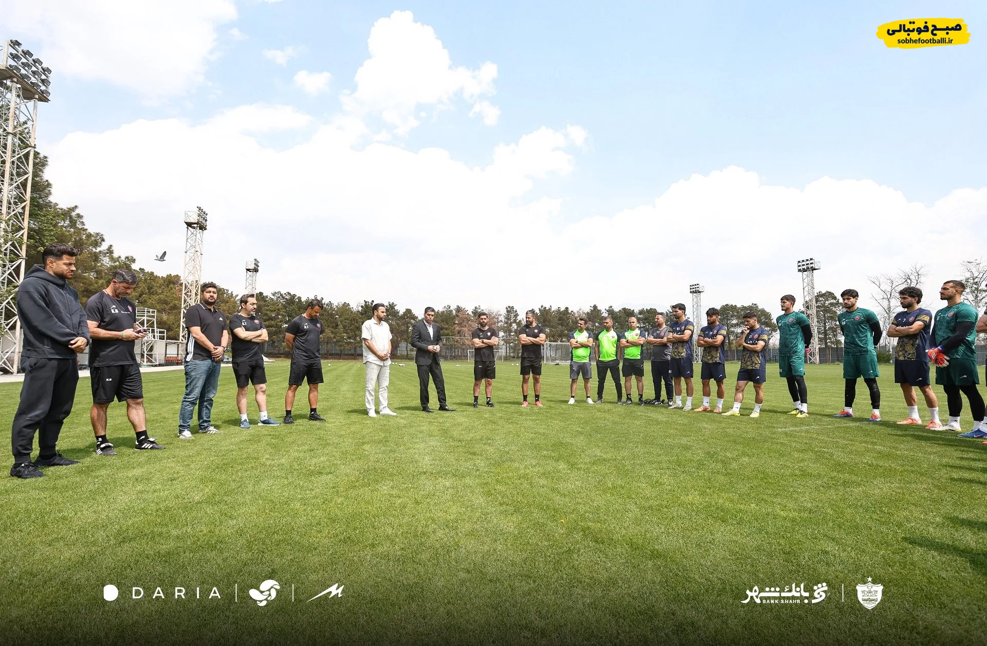 پیمان حدادی در تمرینات پرسپولیس