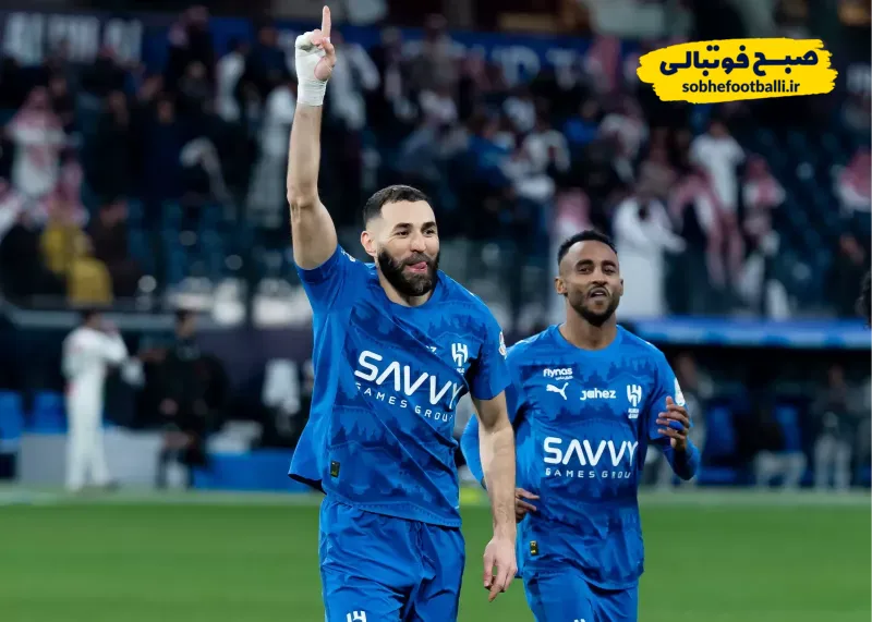 بنزما در لباس الهلال