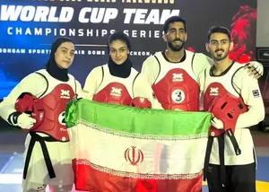 تیم ملی میکس ایران قهرمان جام جهانی تکواندو شد