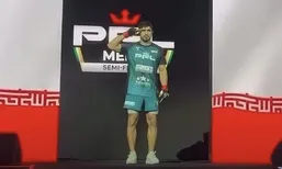 فیلم | سلام نظامی کاپیتان ووشو ایران در قلب عربستان