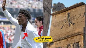 فروهر روی کت اسپید در فینال جام جهانی؛ نماد ایران باستان روی صحنه جهانی