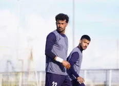 مهدی قائدی و رامین رضاییان در تمرین تیم ملی ایران