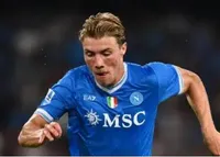 گل دوم ناپولی مقابل اینتر توسط راسموس هویلوند