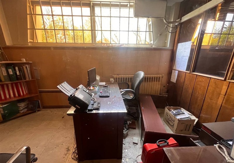 آسیب به ساختمان فدراسیون بوکس در پی موج انفجار از اصابت موشک دشمن + عکس